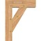 Ekena Millwork Traditional Block Smooth Bracket w/ Offset Brace, Western Red Cedar, 7 1/2"W x 24"D x 32"H BKT0806X24X32TRA05SWR - alternate 3
